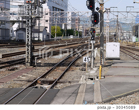 京都駅より大阪方面の線路を望む 30345089