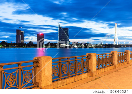 Evening scenery of Riga, Latvia Evening scenery of Riga, Latvia 30346524