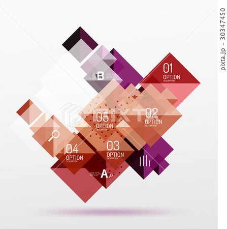Repetition of overlapping color squares 30347450