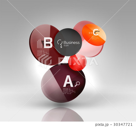 Circle modern business infographics design 30347721