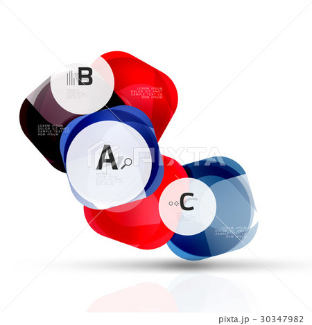 Futuristic flying squares, abstract background 30347982