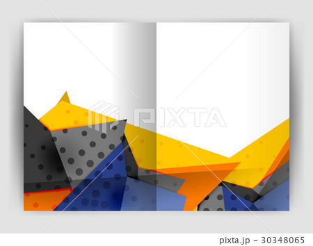 Triangle business print template 30348065