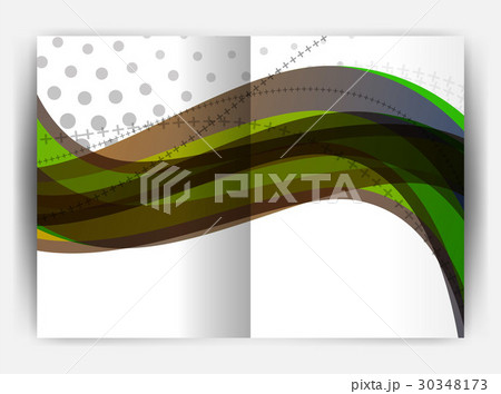Business report cover template wave 30348173