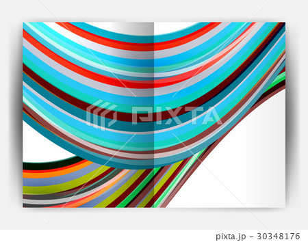 Business report cover template wave 30348176