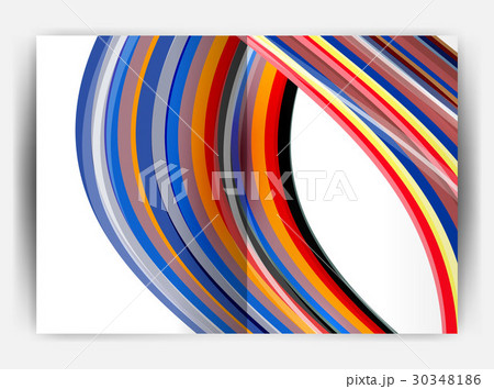 Business report cover template wave Business report cover template wave 30348186