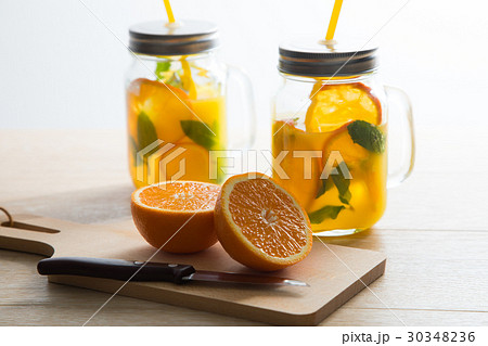 オレンジジュースボトル 30348236