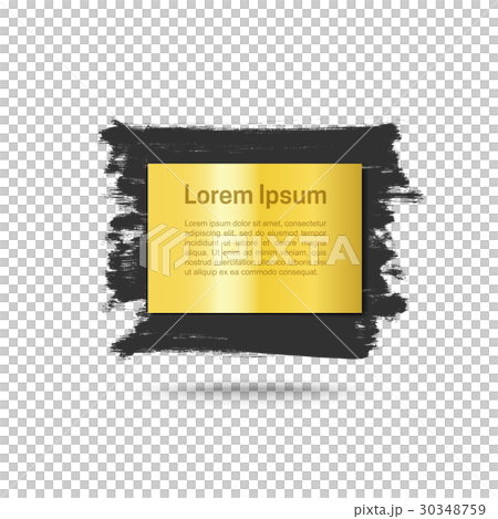 Grunge background with golden plate Grunge background with golden plate 30348759