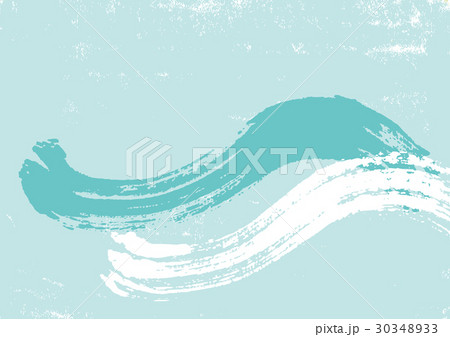 波 柄 水墨画 波 柄 水墨画 30348933