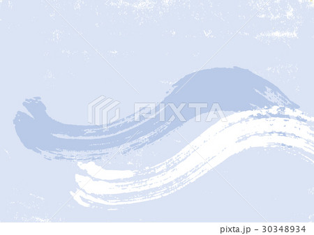 波 柄 水墨画 波 柄 水墨画 30348934