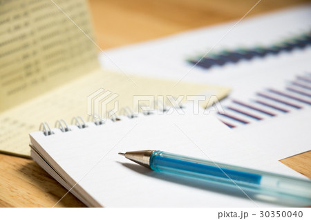 Background of passbook, note book with pen Background of passbook, note book with pen 30350040