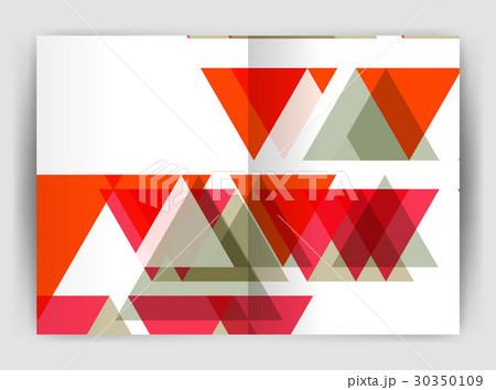 Vector triangle business annual report cover print 30350109