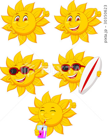 Sun cartoon character 30350623