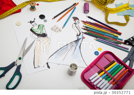 Fashion designer background Fashion designer background 30352771