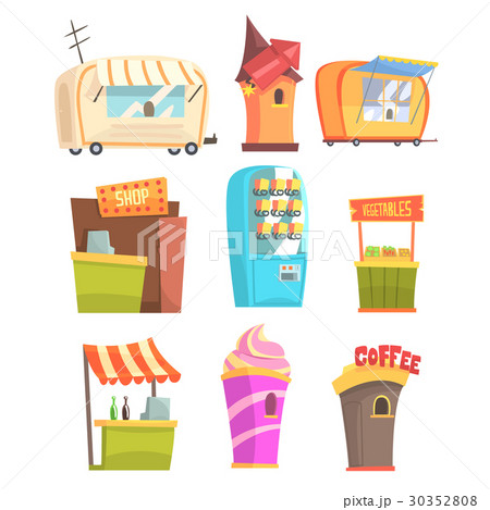 Fair And Market Street Food And Shop Kiosks, Small 30352808