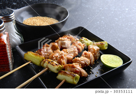 japanese chicken grill Yakitori . japanese chicken grill Yakitori . 30353111