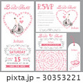 Wedding invitation.Bride onretro bike,Pink decor 30353221