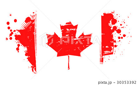 Grunge flag of Canada 30353392