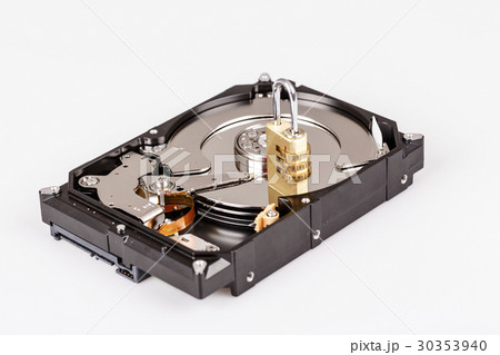 lock on hdd or harddrive, part of computer 30353940
