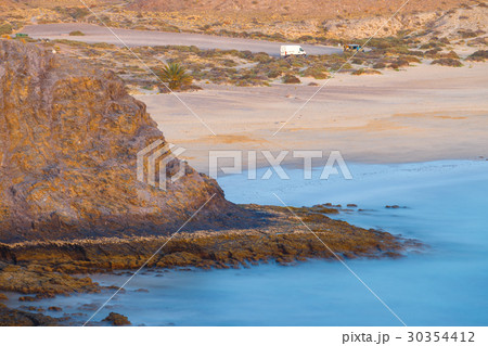 Papagayo Beach at sunset, Lanzarote Island, Spain 30354412