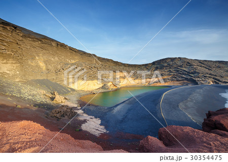 Green Lagoon at El Golfo, Lanzarote Island, Spain 30354475