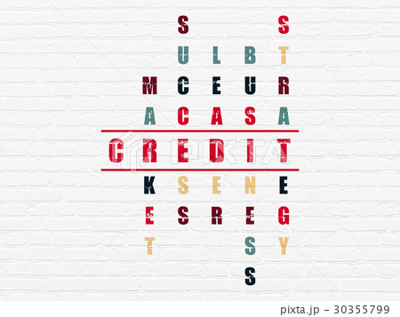 Business concept: Credit in Crossword Puzzle 30355799