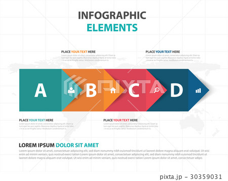colorful arrow business Infographics elements 30359031