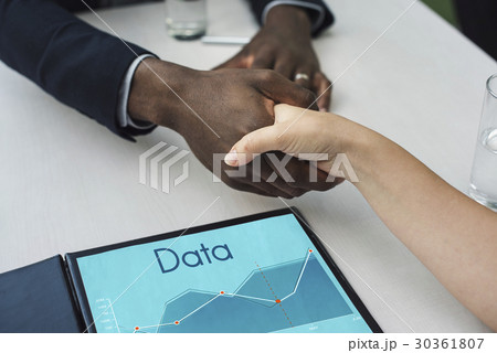 Corporate business line graph report Corporate business line graph report 30361807