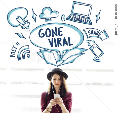 Social Media Viral Ideas Outside Box Sketch Concept 30363000