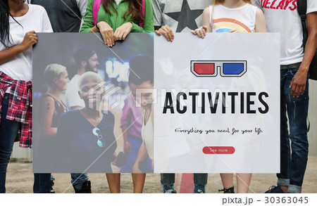 3D glasses icon entertainment media 30363045
