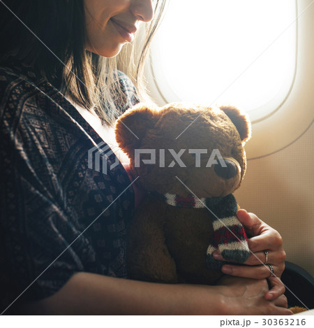 Woman Teddy Bear Loveable Toy Concept Woman Teddy Bear Loveable Toy Concept 30363216