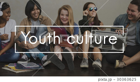 Youth Vintage Vector Graphic Concept Youth Vintage Vector Graphic Concept 30363625