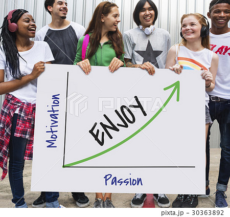 Enjoy Success Growth Graph Development 30363892
