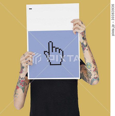 Web design programming hand cursor icon Web design programming hand cursor icon 30363936