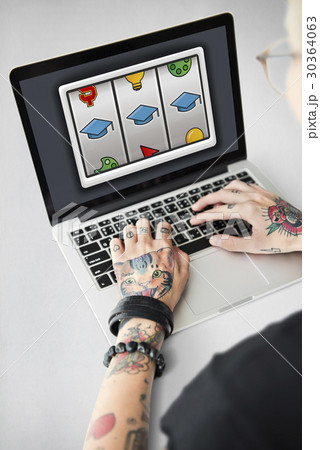 Slot Machine Mortar Board Graduation Education 30364063