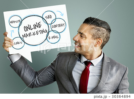 Online Marketing Strategy Management Icon Online Marketing Strategy Management Icon 30364894