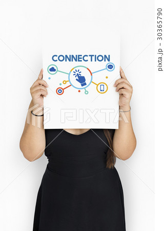 Connection Click Technology Icon Sign Connection Click Technology Icon Sign 30365790