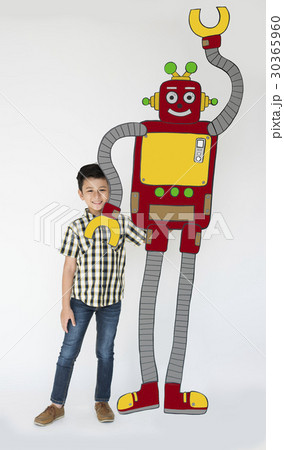 Boy Full Body Shoot Robot intelligence Boy Full Body Shoot Robot intelligence 30365960