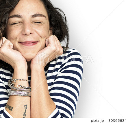 Woman Smile Emotion Expression Studio Portrait Woman Smile Emotion Expression Studio Portrait 30366624