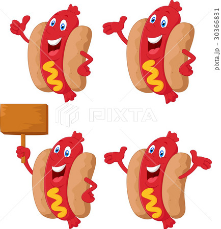 Cute sausage cartoon Cute sausage cartoon 30366831