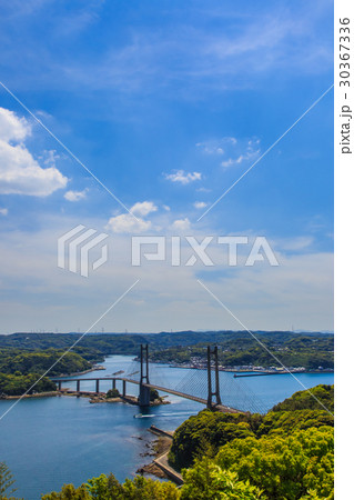 風の見える丘公園から 呼子大橋の眺め 風の見える丘公園から 呼子大橋の眺め 30367336