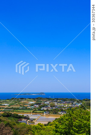 風の見える丘公園から　小川島方向の眺め 30367344