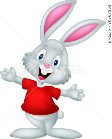 Cute happy baby rabbit cartoon 30367803