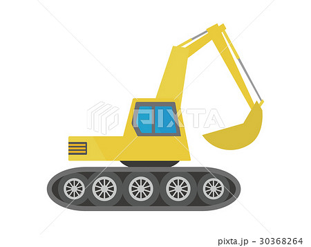 ショベルカーのイラスト素材