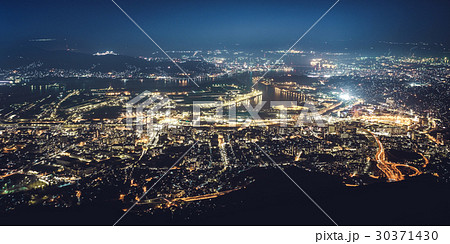 皿倉山からの北九州夜景 新日本三大夜景 - 100億ドルの夜景 皿倉山からの北九州夜景 新日本三大夜景 - 100億ドルの夜景 30371430