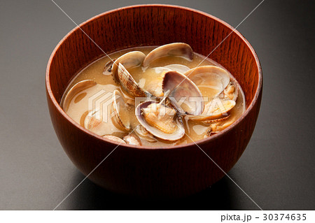 あさりの味噌汁 30374635