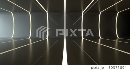 Dark abstract futuristic tunnel Dark abstract futuristic tunnel 30375094