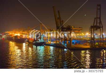 Barcelona shipping port. Spain 30375705