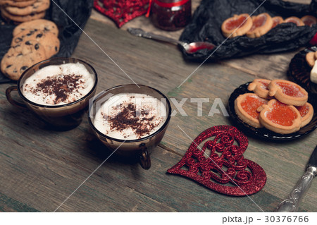Romantic breakfast. Two Cups of coffee 30376766