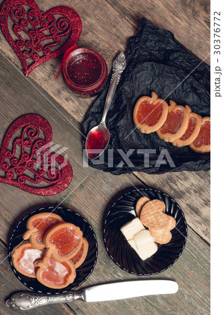 Romantic breakfast. Cookies and biscuits Romantic breakfast. Cookies and biscuits 30376772