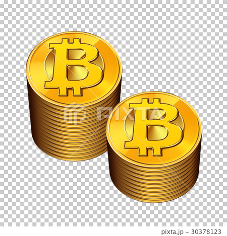 ビットコイン 仮想通貨 暗号通貨 イラストのイラスト素材
